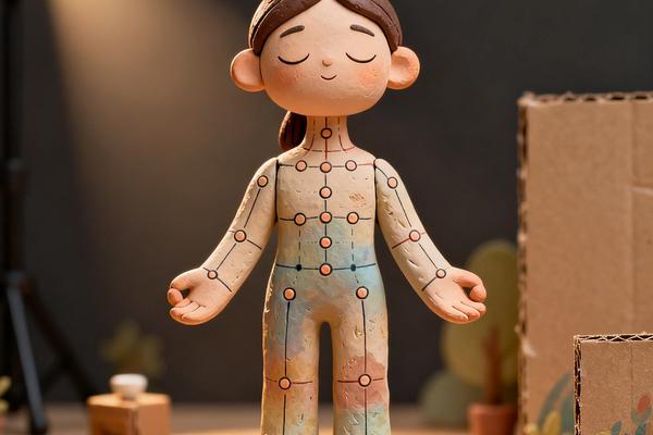 Human doll with meridian points