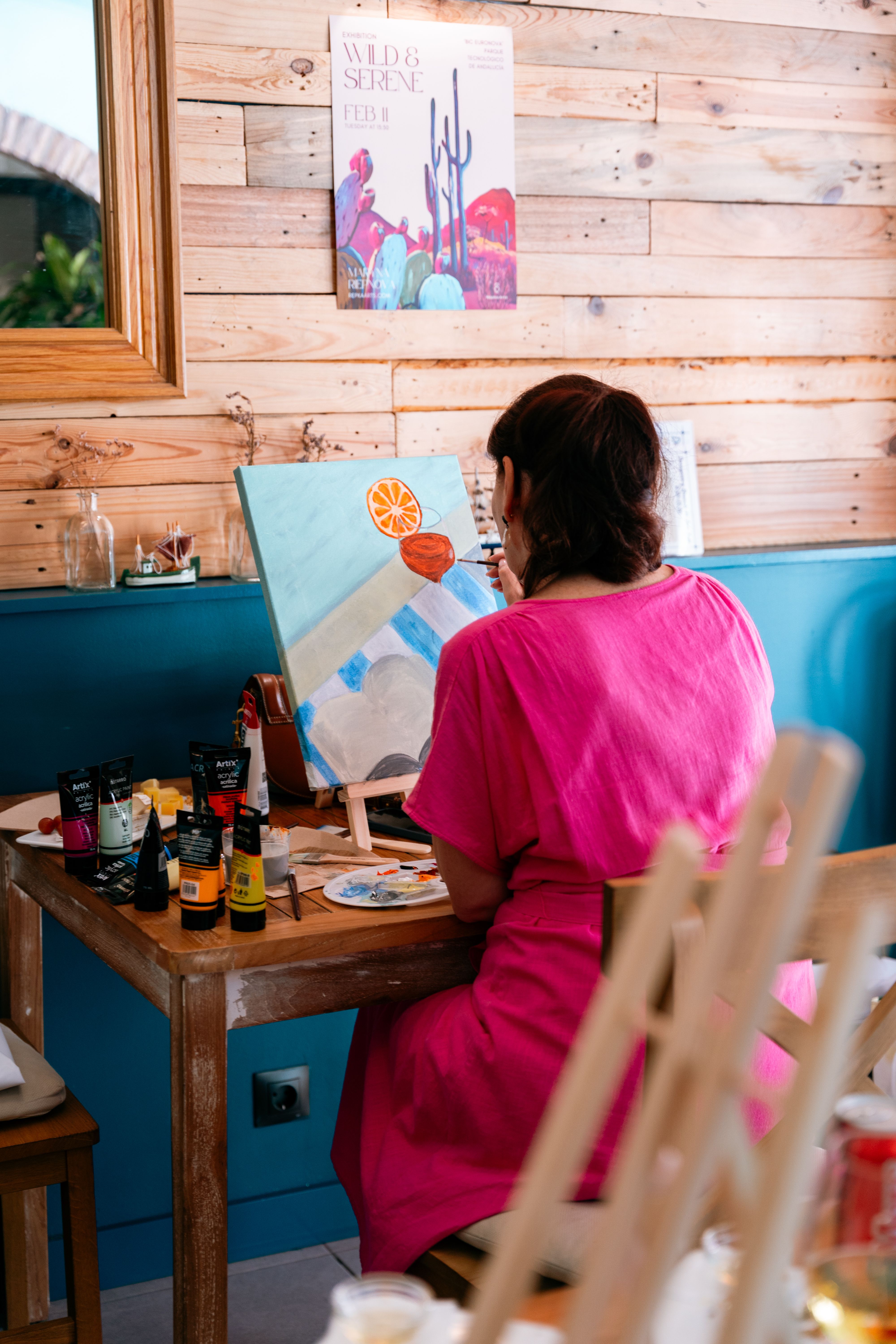 Maryna Riepnova events sip & paint