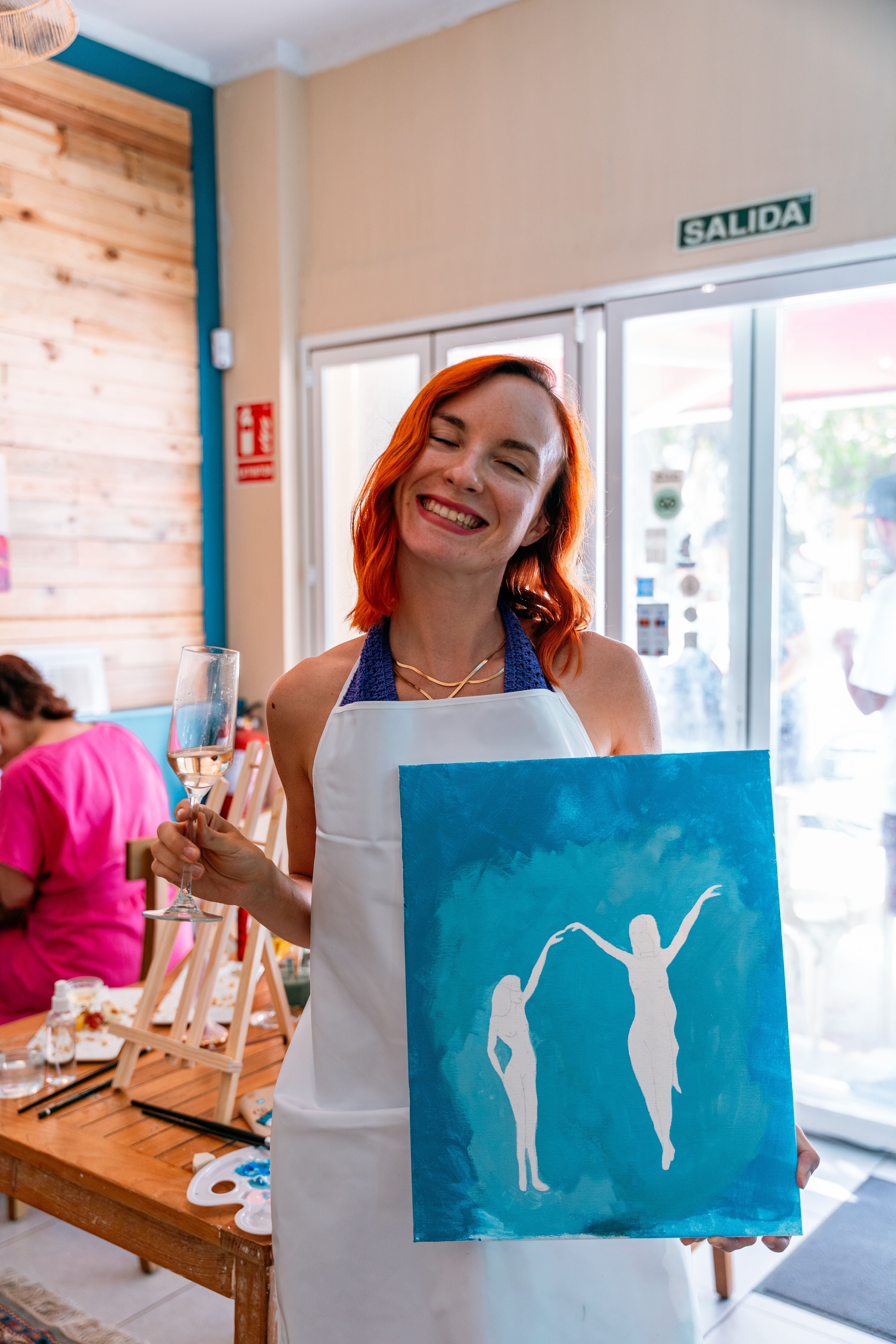 Maryna Riepnova events sip & paint