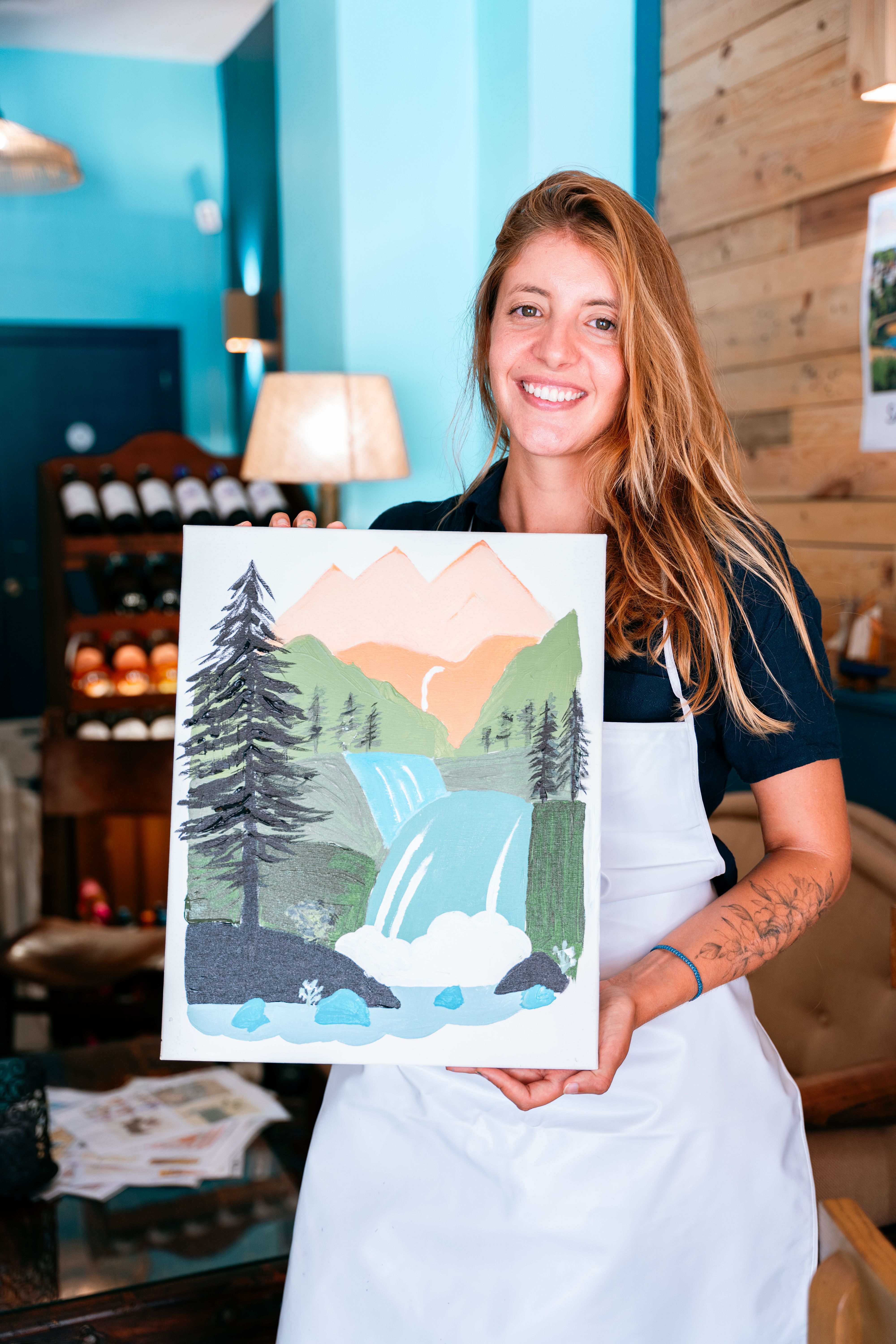 Maryna Riepnova events sip & paint