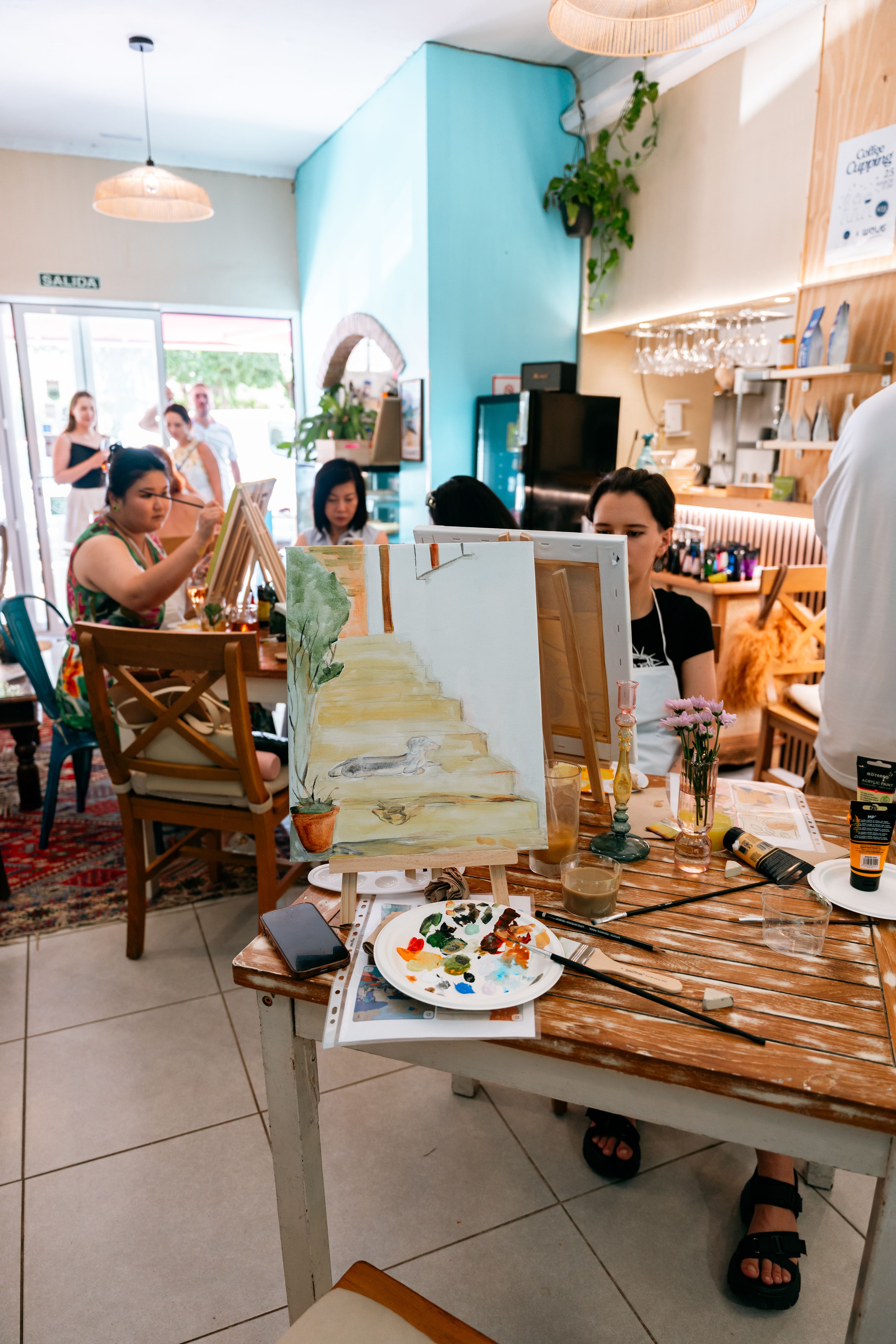 Maryna Riepnova events sip & paint