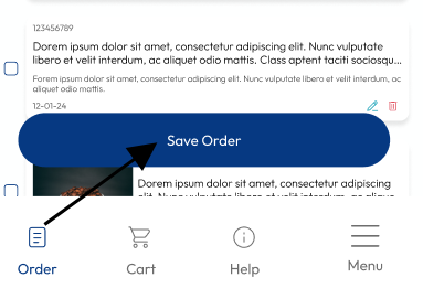 save order