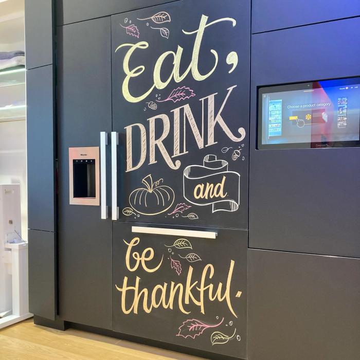Miele chalkboard by Christopher Rouleau