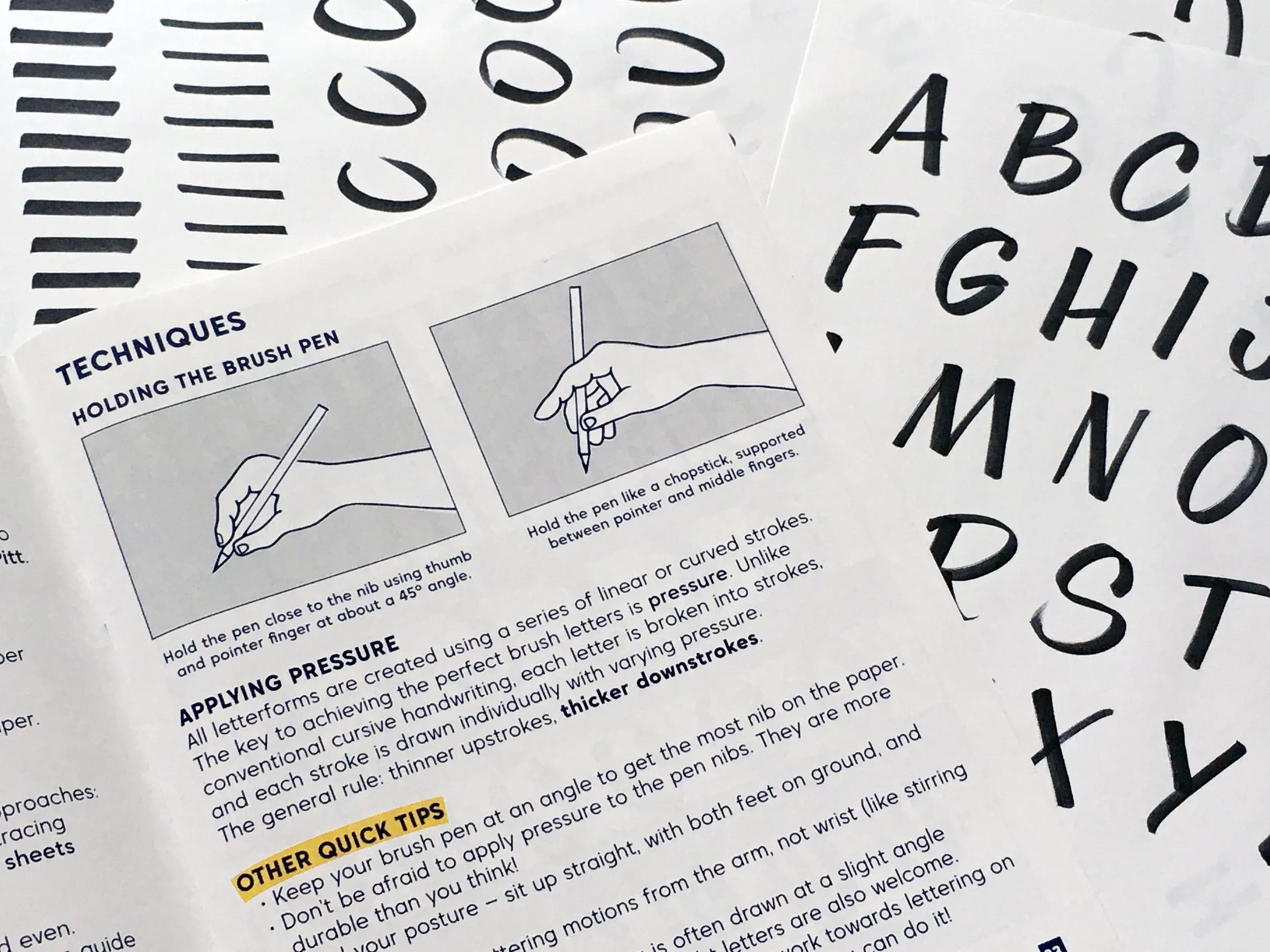 Brush Pen Lettering Workbook by Christopher Rouleau