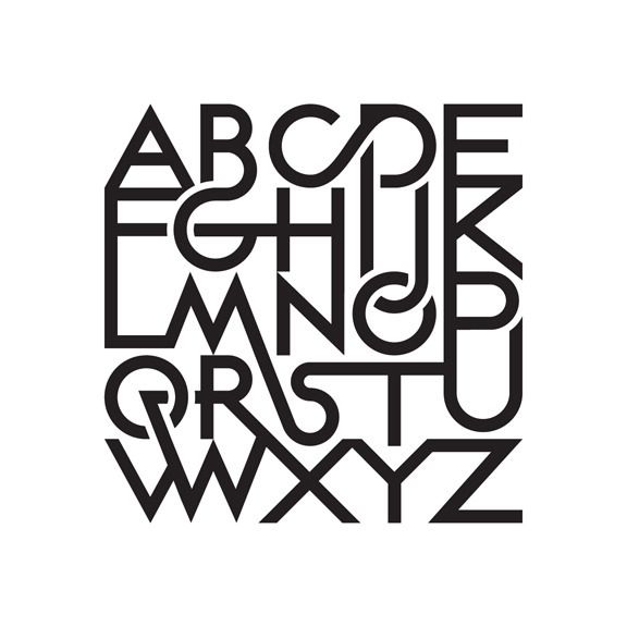 Alphabet Print #1 by Christopher Rouleau