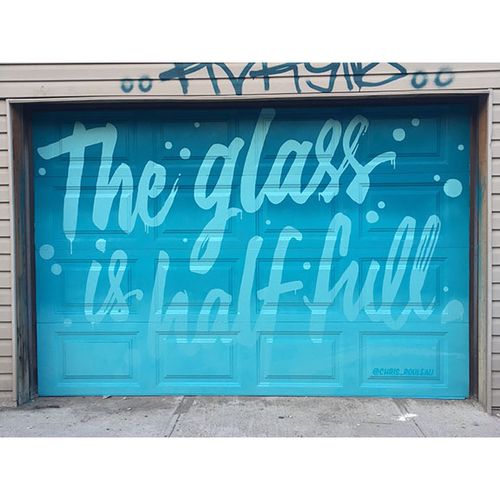 The Glass is Half Full mural by Christopher Rouleau