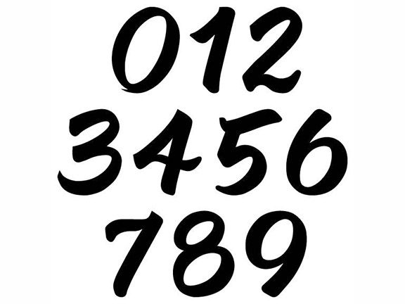 Rouleau numerals by Christopher Rouleau