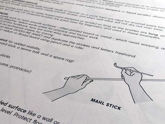 Showcard and Sign Painting workbook by Christopher Rouleau