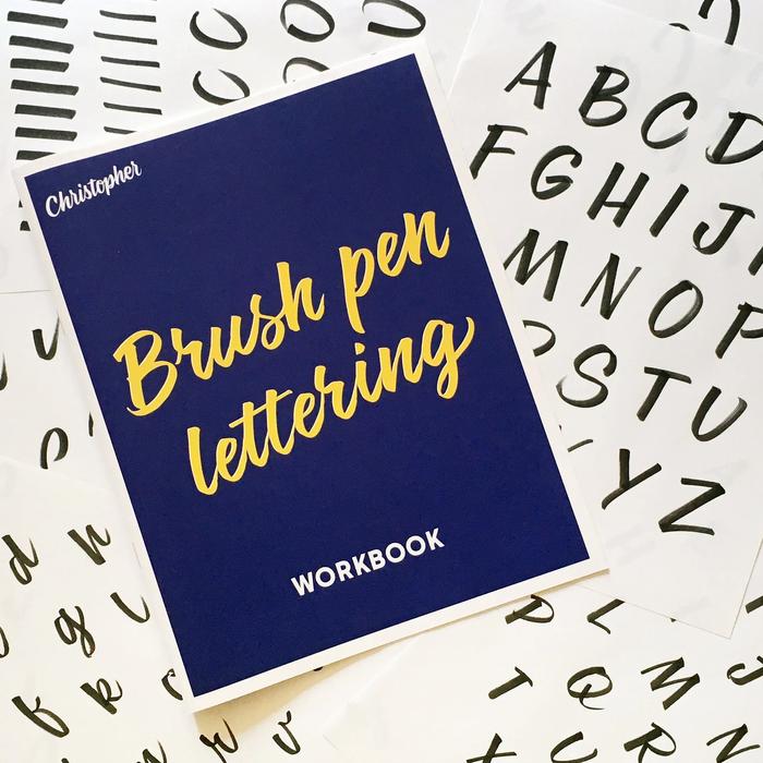 Brush Pen Lettering Workbook by Christopher Rouleau