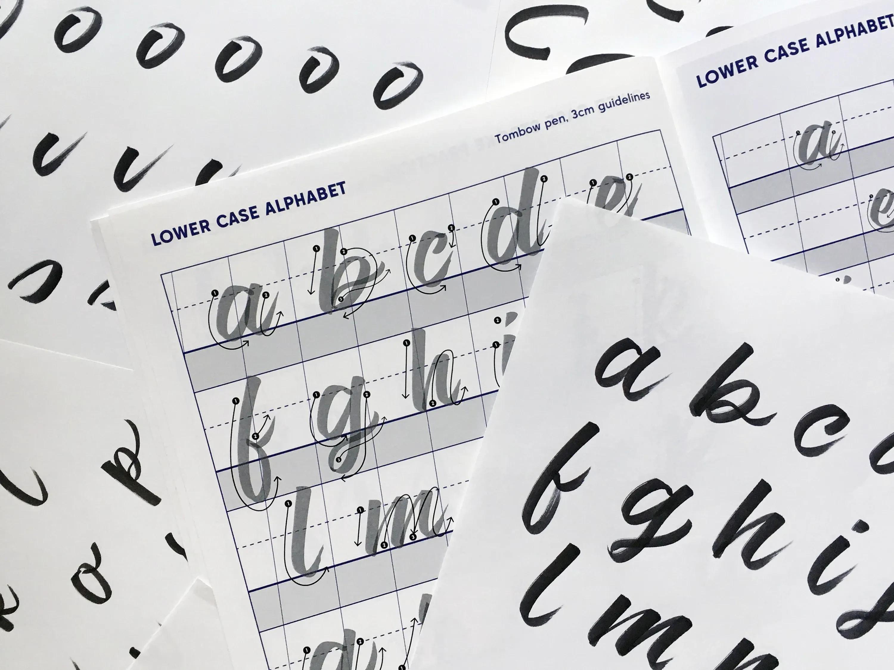 Brush Pen Lettering Workbook by Christopher Rouleau