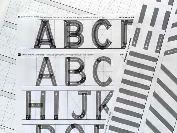 Showcard and Sign Painting workbook by Christopher Rouleau