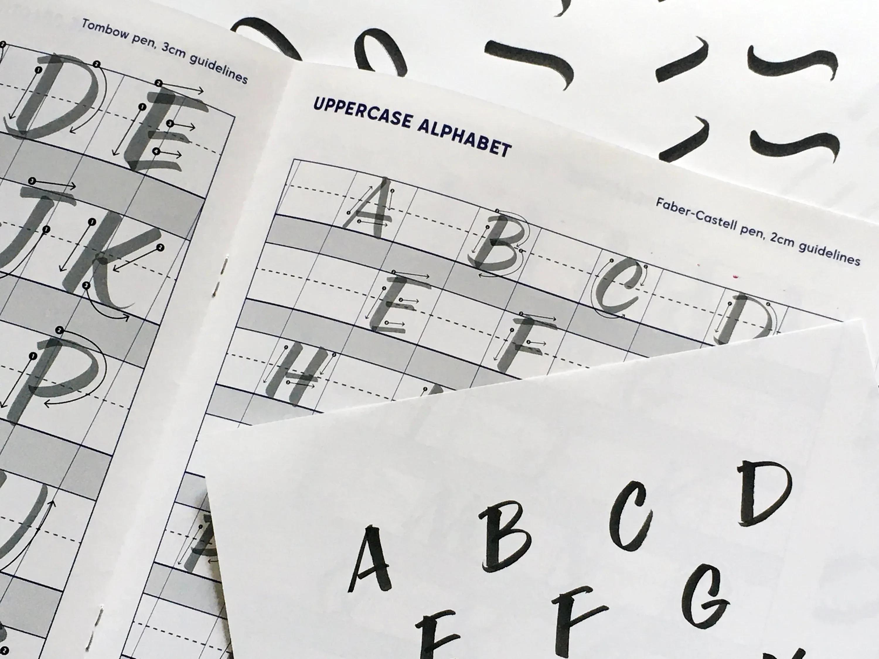 Brush Pen Lettering Workbook by Christopher Rouleau