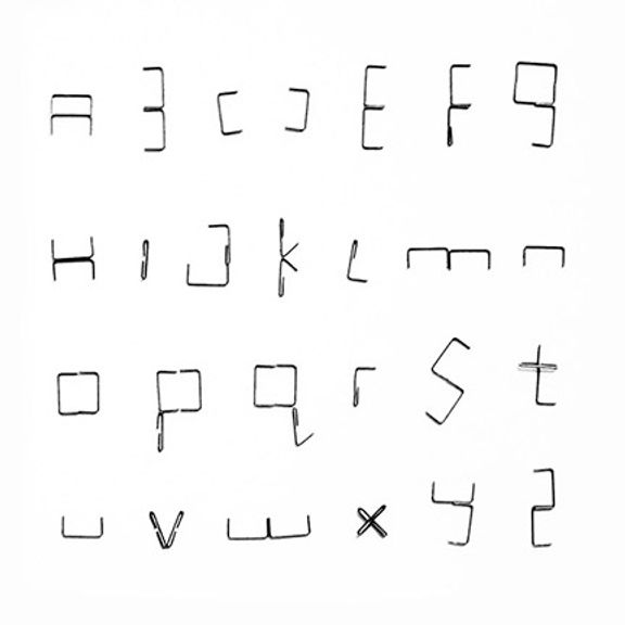 Staple alphabet by Christopher Rouleau