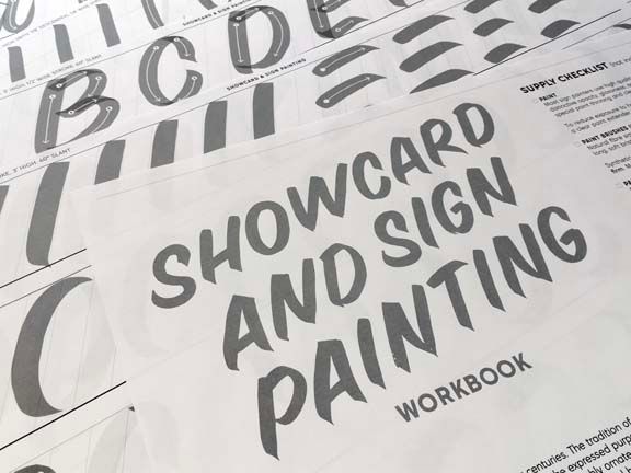Showcard and Sign Painting workbook by Christopher Rouleau