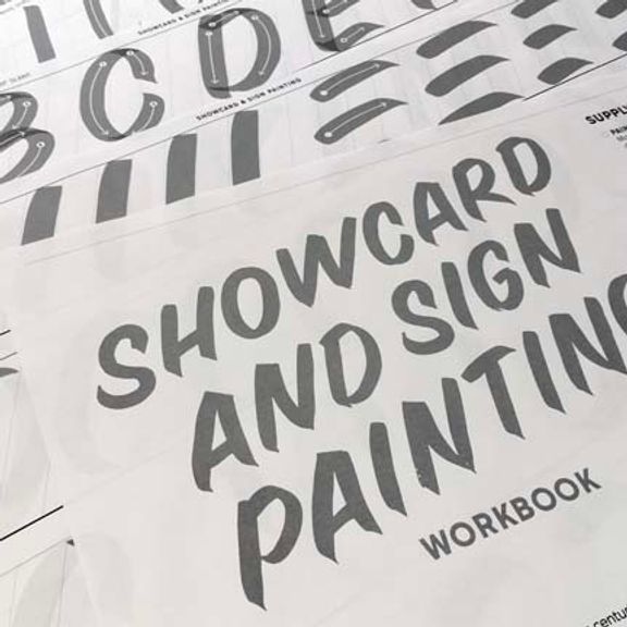 Showcard and Sign Painting workbook by Christopher Rouleau