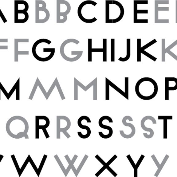 Geometrica typeface by Christopher Rouleau