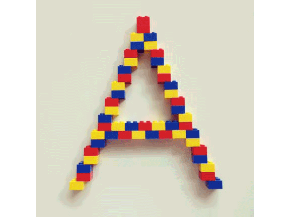 Lego letters by Christopher Rouleau