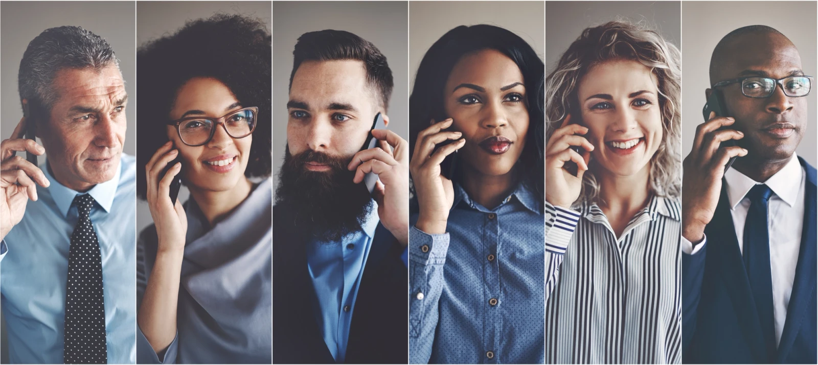 Diverse group of people communicating