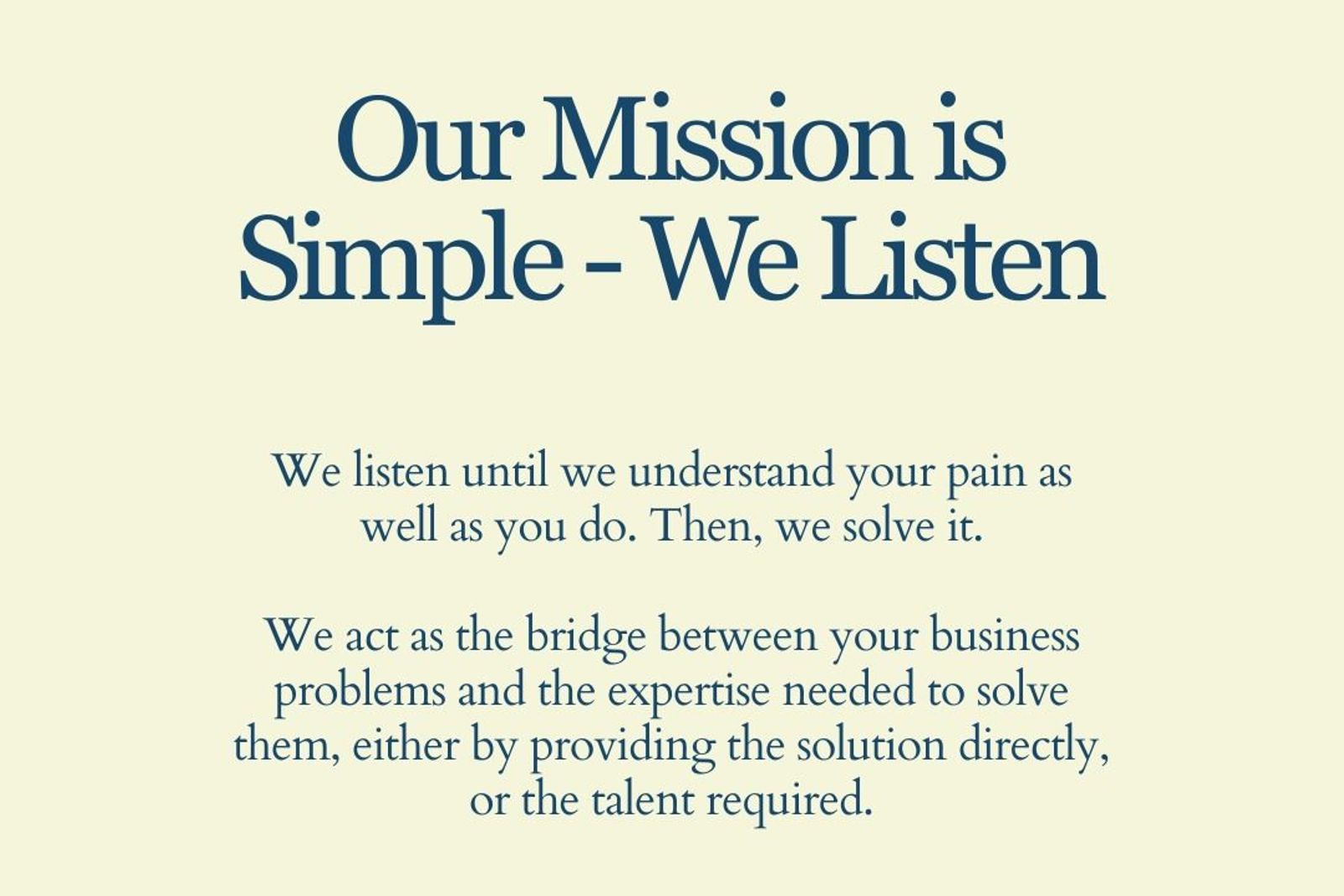 The Art of Listening: How We Build Bridges to Business Performance