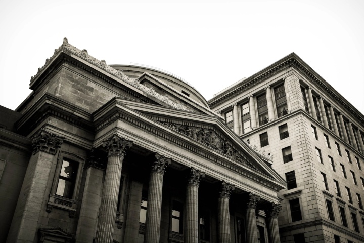 A large bank building in North America