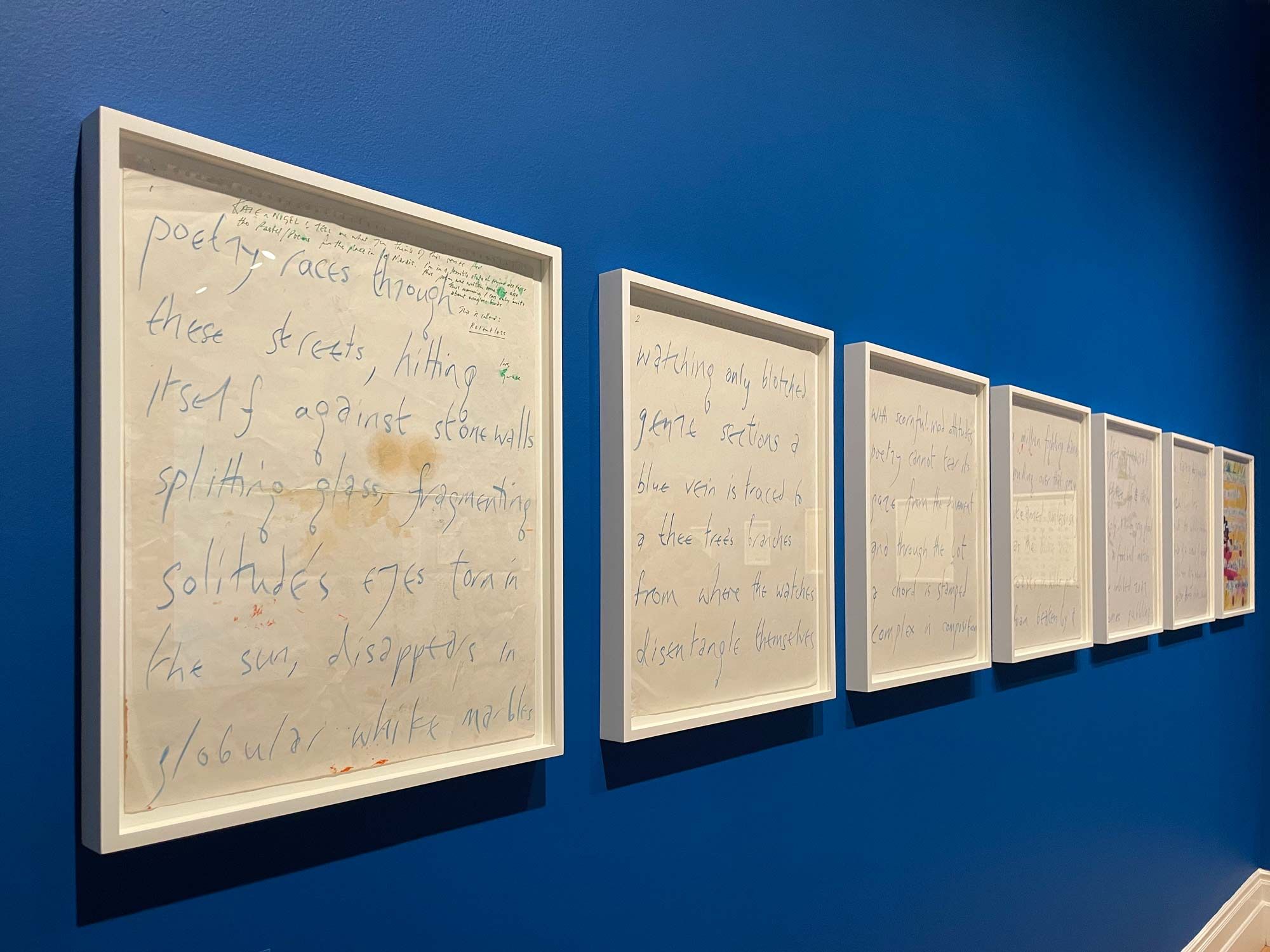Figure 1: Untitled (Relentless) c. 1997, Anna Mendelssohn: Speak, Poetess, 11 October 2023 – 21 January 2024, Whitechapel Gallery, London. Photo: Eleanor Careless. Reproduced with kind permission of the Anna Mendelssohn estate.