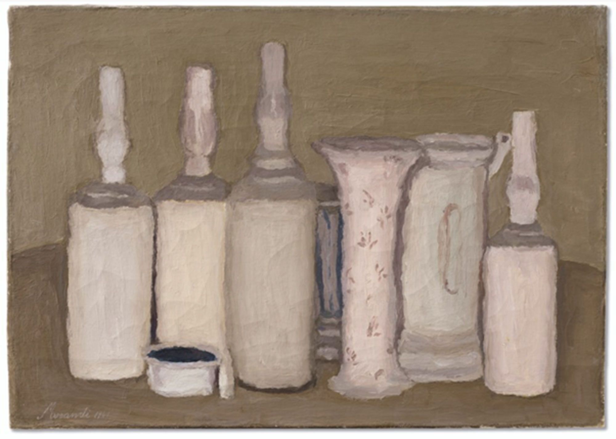 Giorgio Morandi, Natura Morta (1941), oil on canvas. Private collection.