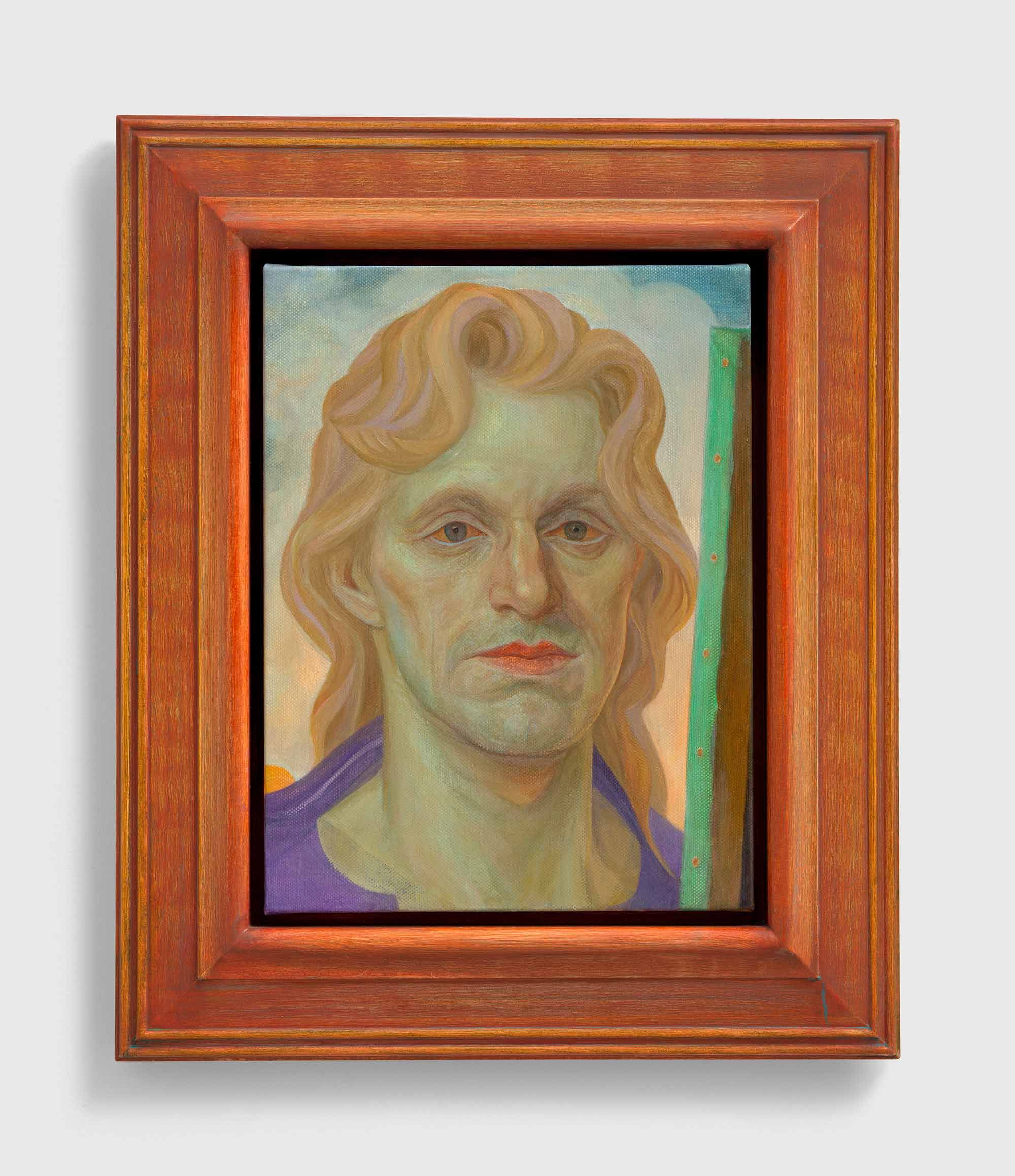 Steven Shearer, 'Morning Fantasist' (2022), oil on linen in artist's frame, 23 5/8 x 19 5/8 inches (60 x 49.9 cm). © Steven Shearer. Courtesy the artist, Galerie Eva Presenhuber, and David Zwirner. Photo by Kerry McFate.