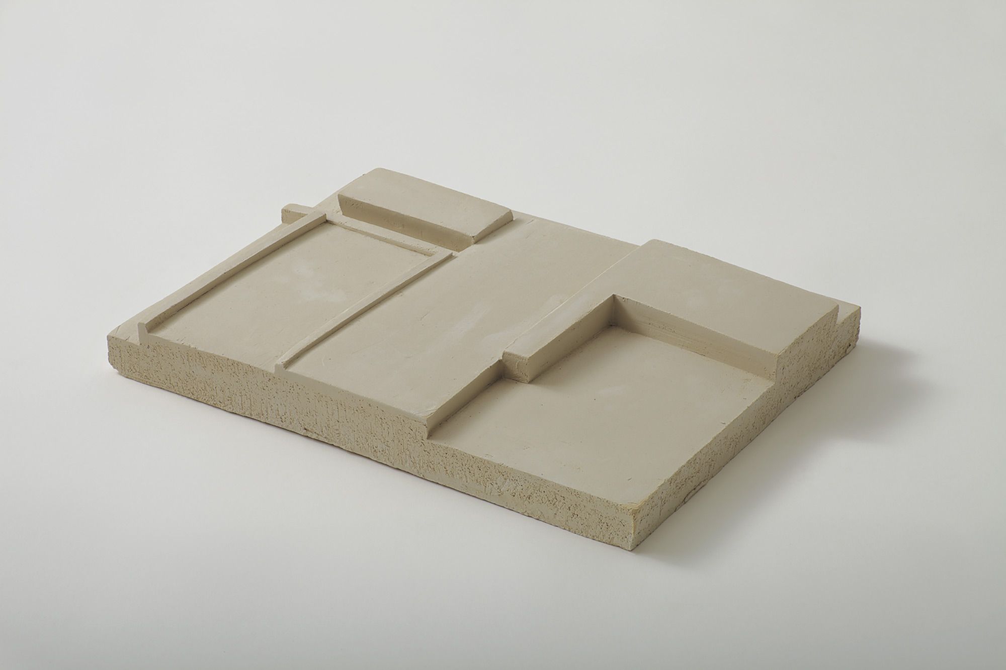 Untitled, 2012
clay
31.4 x 22.5 x 4 cm 
(12 3/8 x 8 7/8 x 1 5/8 ins)