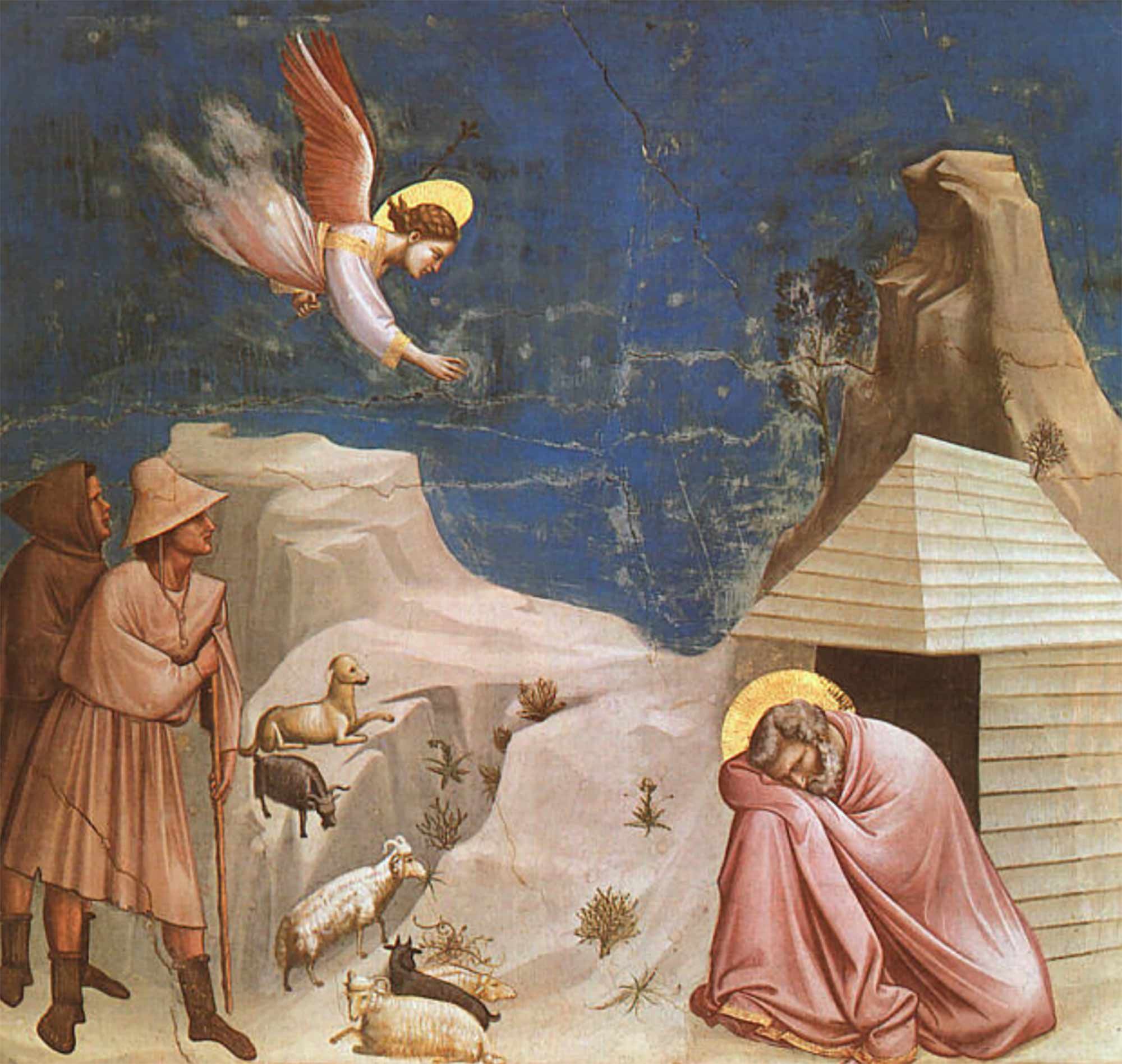 Giotto, Joachim’s Dream (1304-6), Scroveni Chapel
