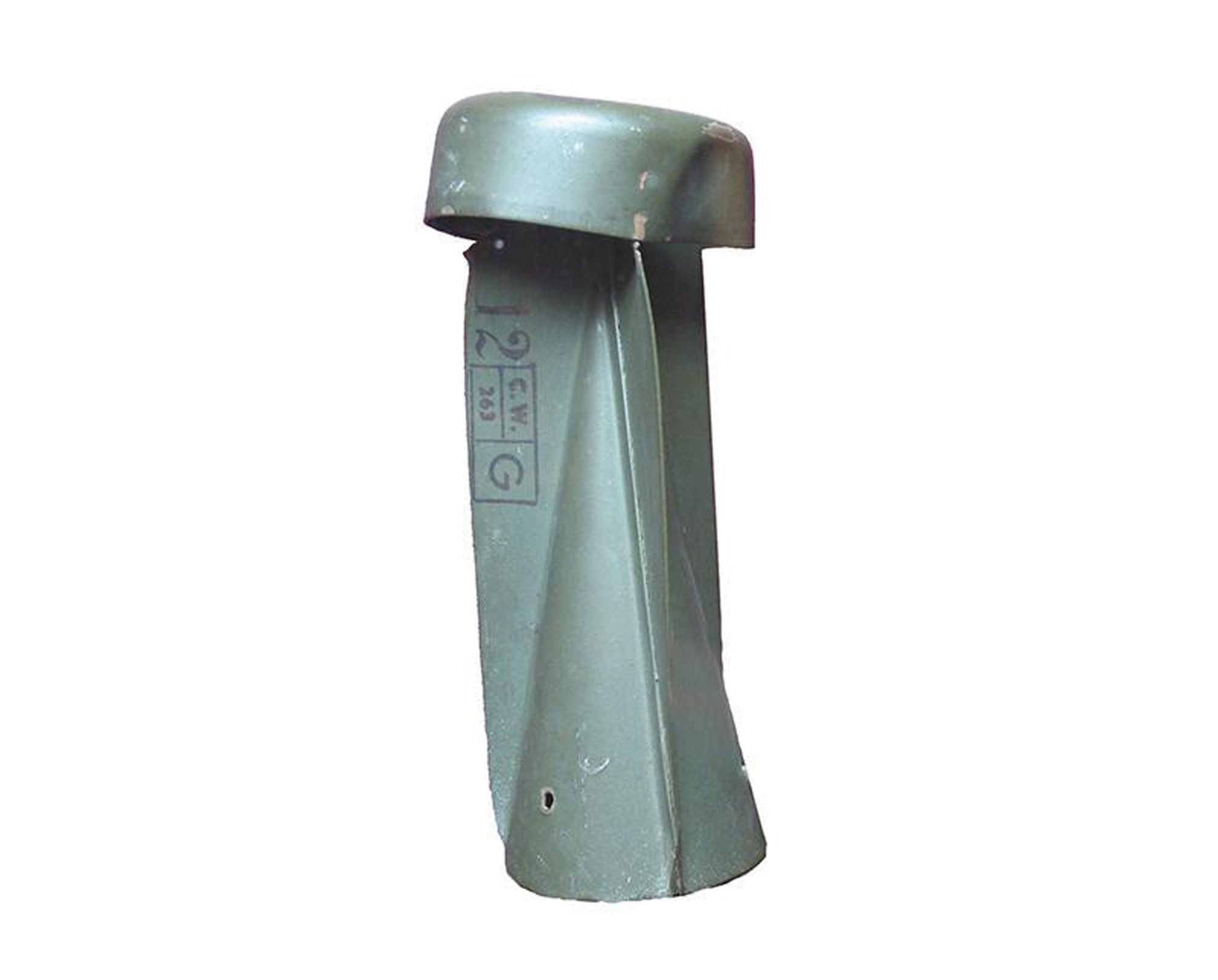 The outer casing of a bomb that entered Sir John Soane’s Museum in 1940.  Photo: John Bridges.