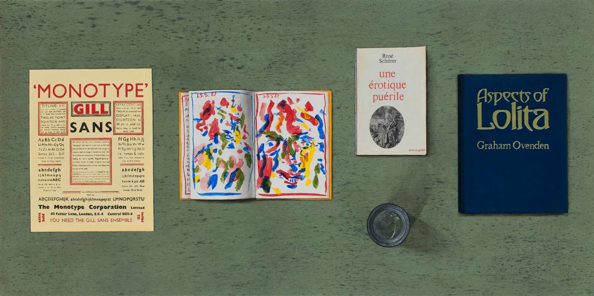 Quodlibet XL (2014) oil on canvas, 60 x 120 cm. Photo Kristien Daem.