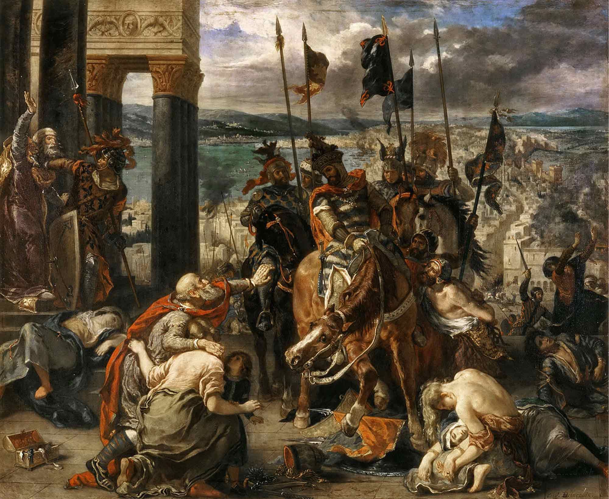 Eugène Delacroix, Entry of the Crusaders in Constantinople, 1840, Louvre Museum, Paris.