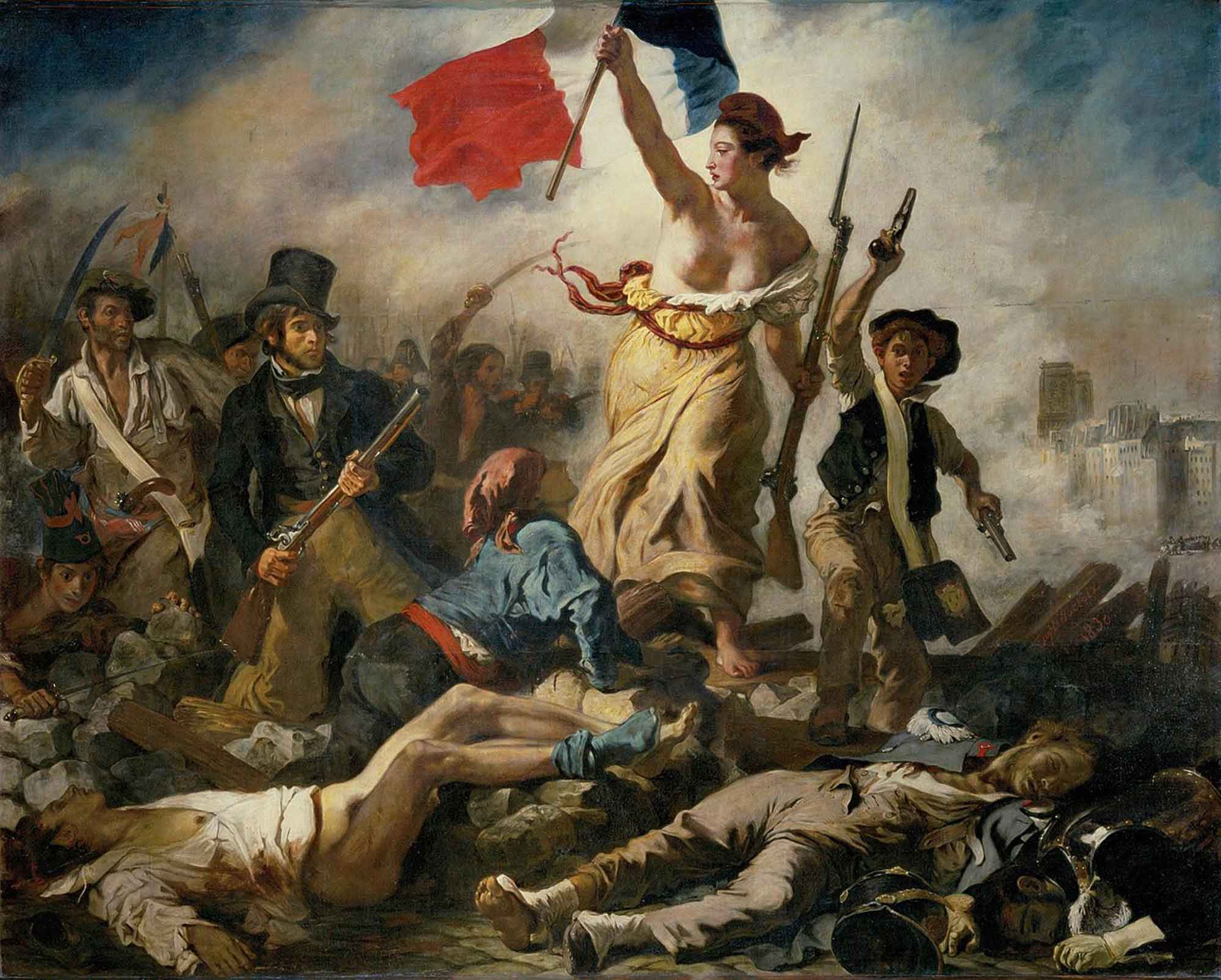 Eugène Delacroix, Liberty Leading the People, 1830, Louvre Museum, Paris.