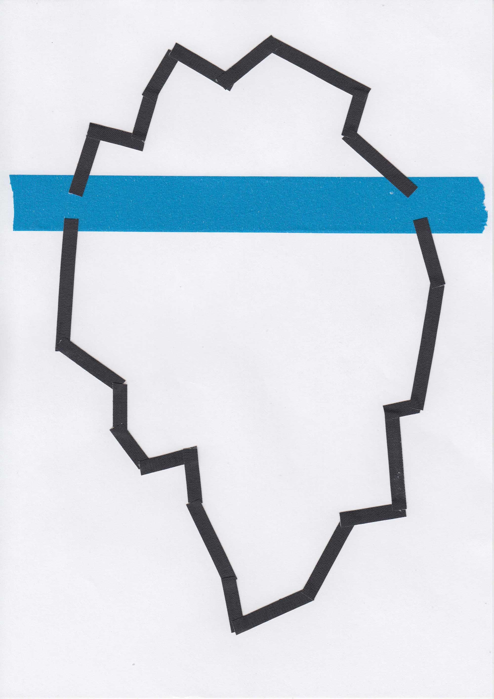 Illustration from the ‘Icebergian Economies of Contemporary Art’ by the Center for Plausible Economies (Kathrin Böhm and Kuba Szreder).