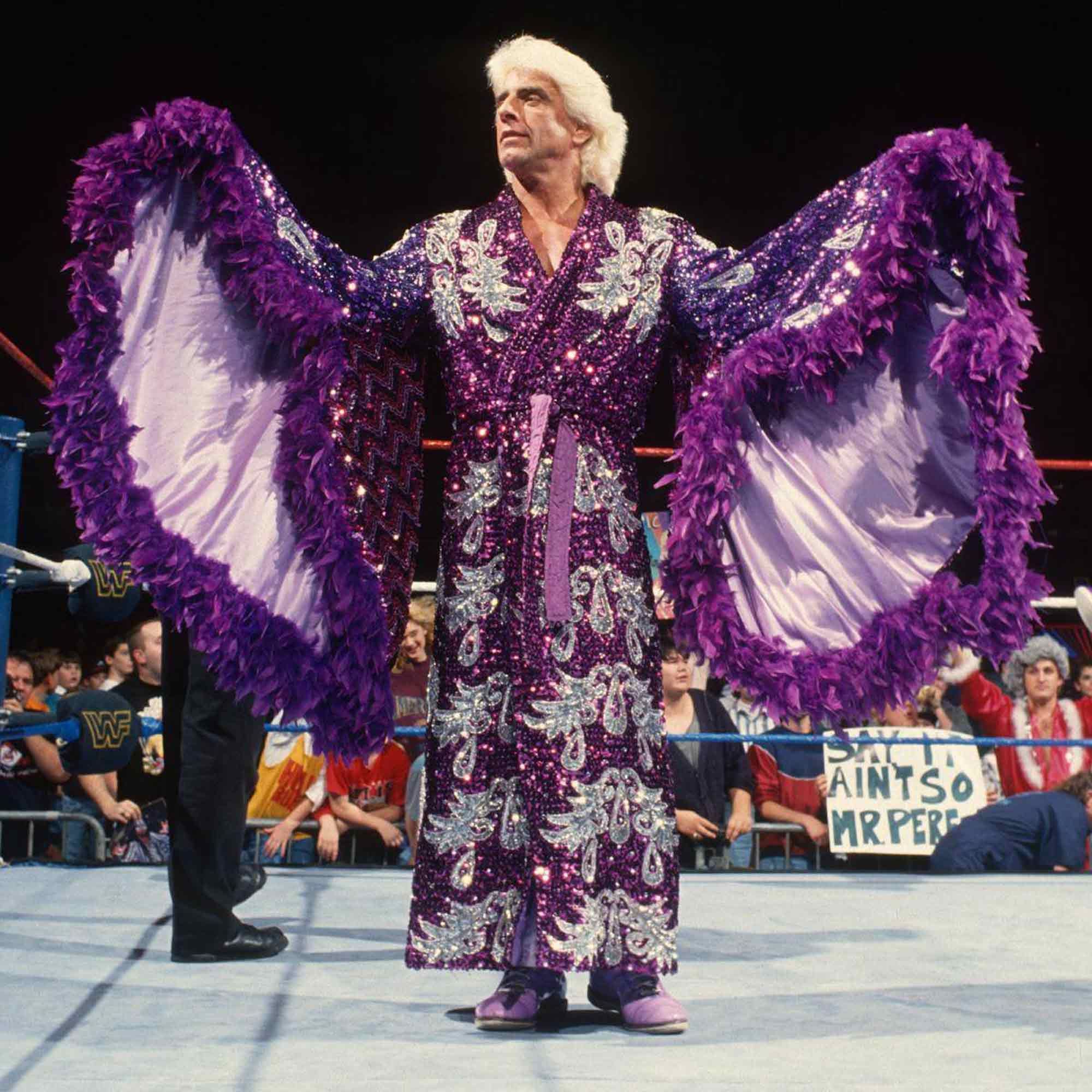 WWE wrestler Ric Flair in full regalia