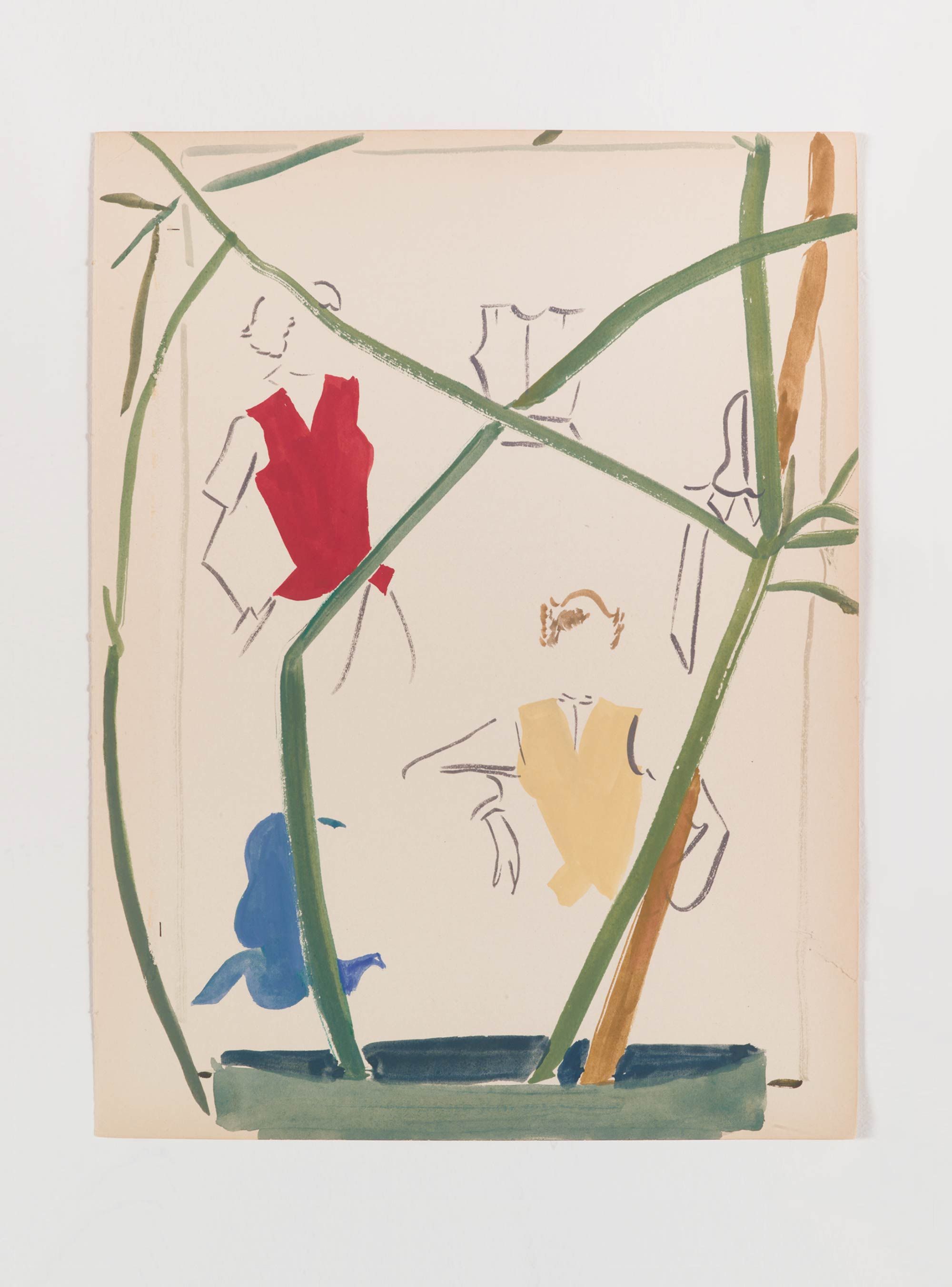 Waistcoats
Gouache on found paper