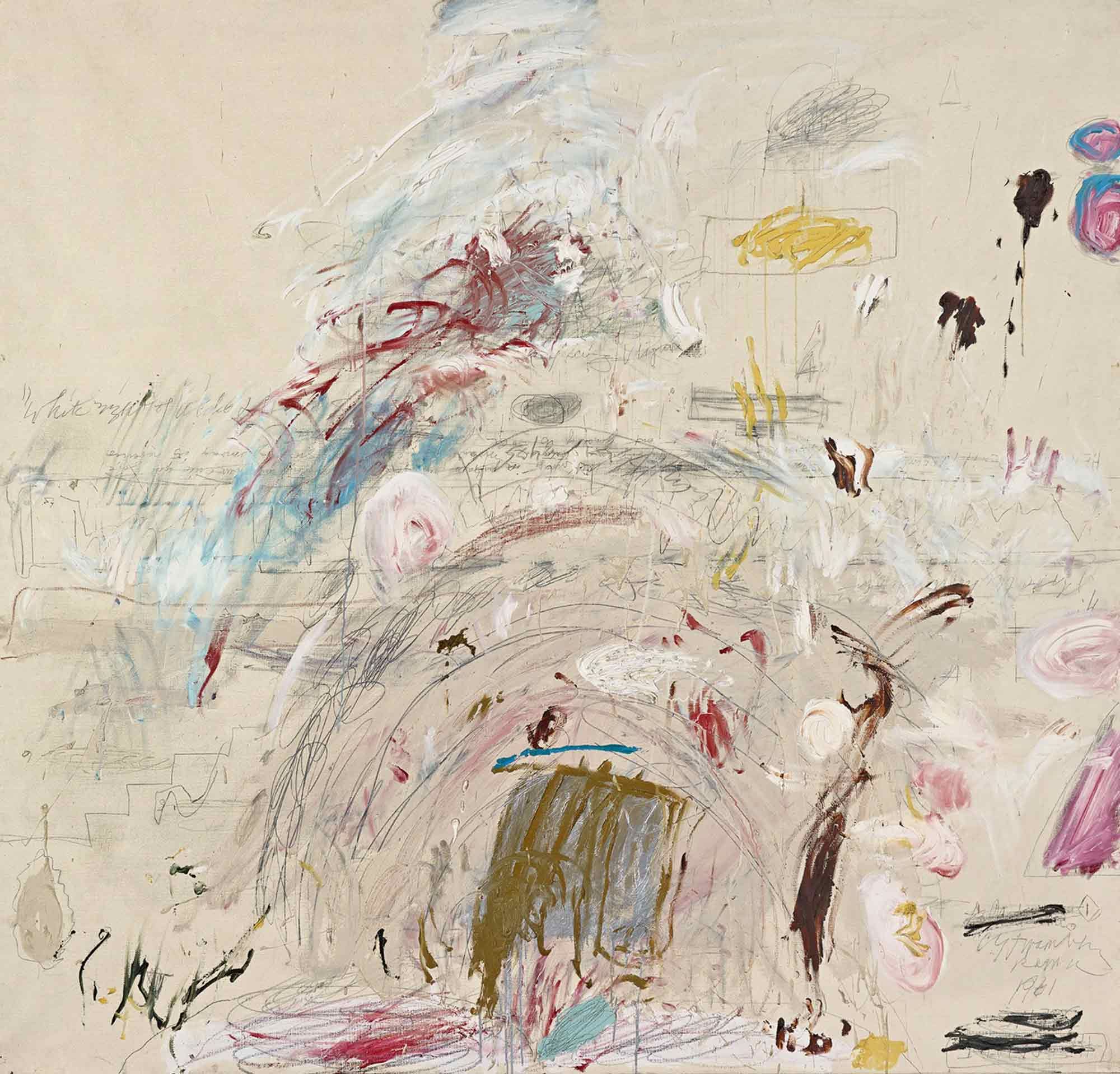 Cy Twombly, School of Athens, 1964, private collection.