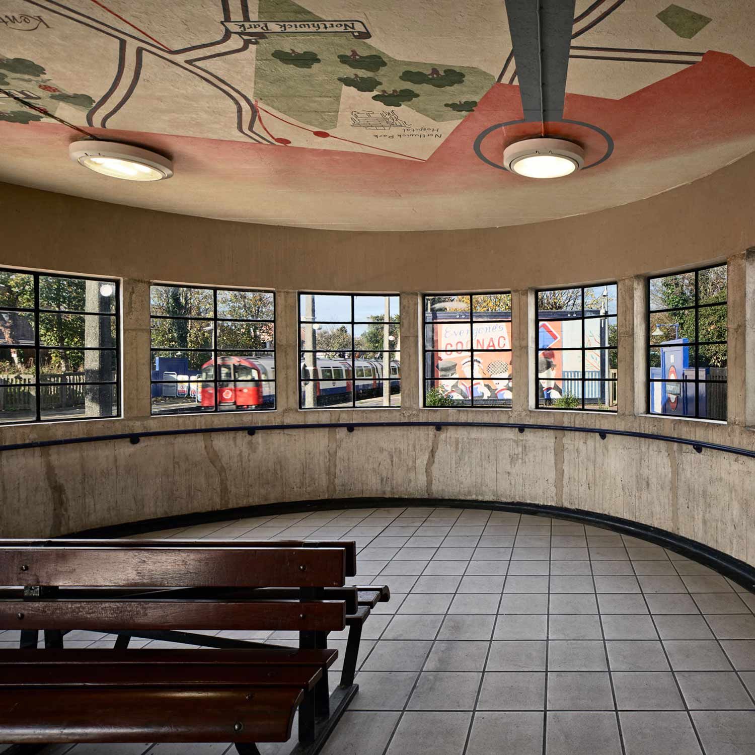 Pleasure’s Inaccuracies (2020) Sudbury Town station. Commissioned by Art on the Underground. Photo: GG Archard.