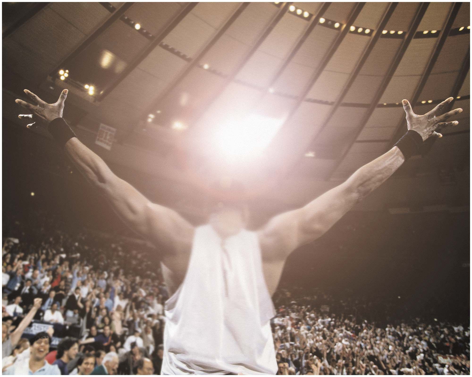 Paul Pfeiffer, 'Four Horsemen of the Apocalypse #7' (2004). Fujiflex digital c-print, 30.8 x 38.7 cm (12 1/8 x 15 1/4 inches). Courtesy of the artist and Thomas Dane Gallery. 