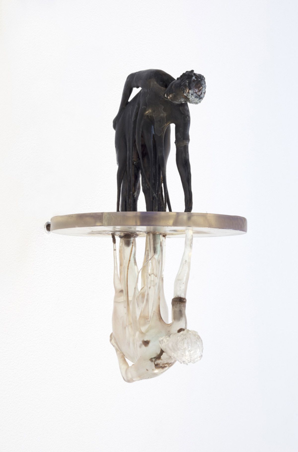 Echo (modello), 2021, resin, epoxy clay and patina, 15 3/4 × 7 3/4 × 11 5/8 in, 40 × 19.7 × 29.5 cm