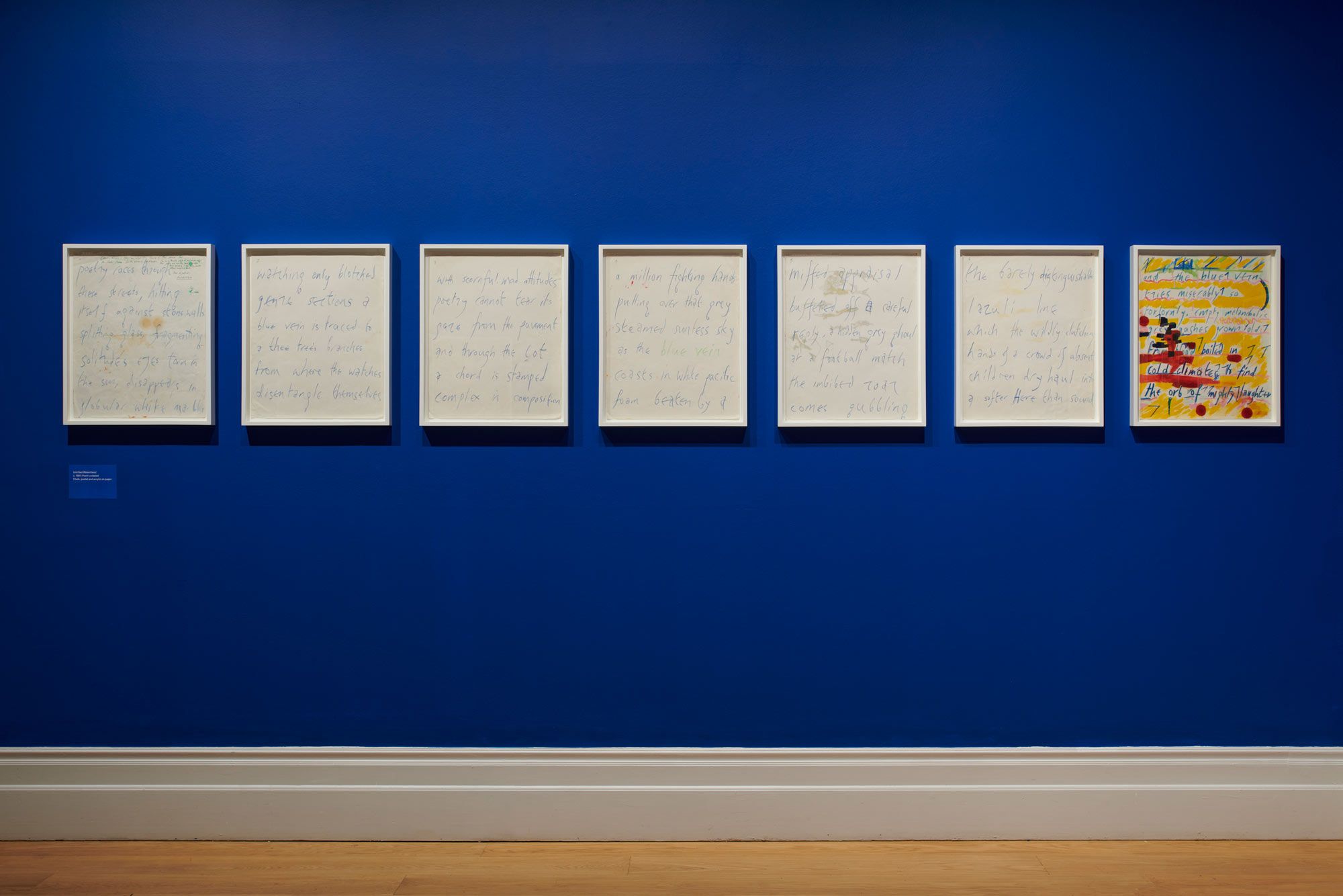 Figure 10: Untitled (Relentless), (c. 1997) Anna Mendelssohn: Speak, Poetess, 11 October 2023 – 21 January 2024, Exhibition view, Whitechapel Gallery, London. Photo: Theo Christelis.