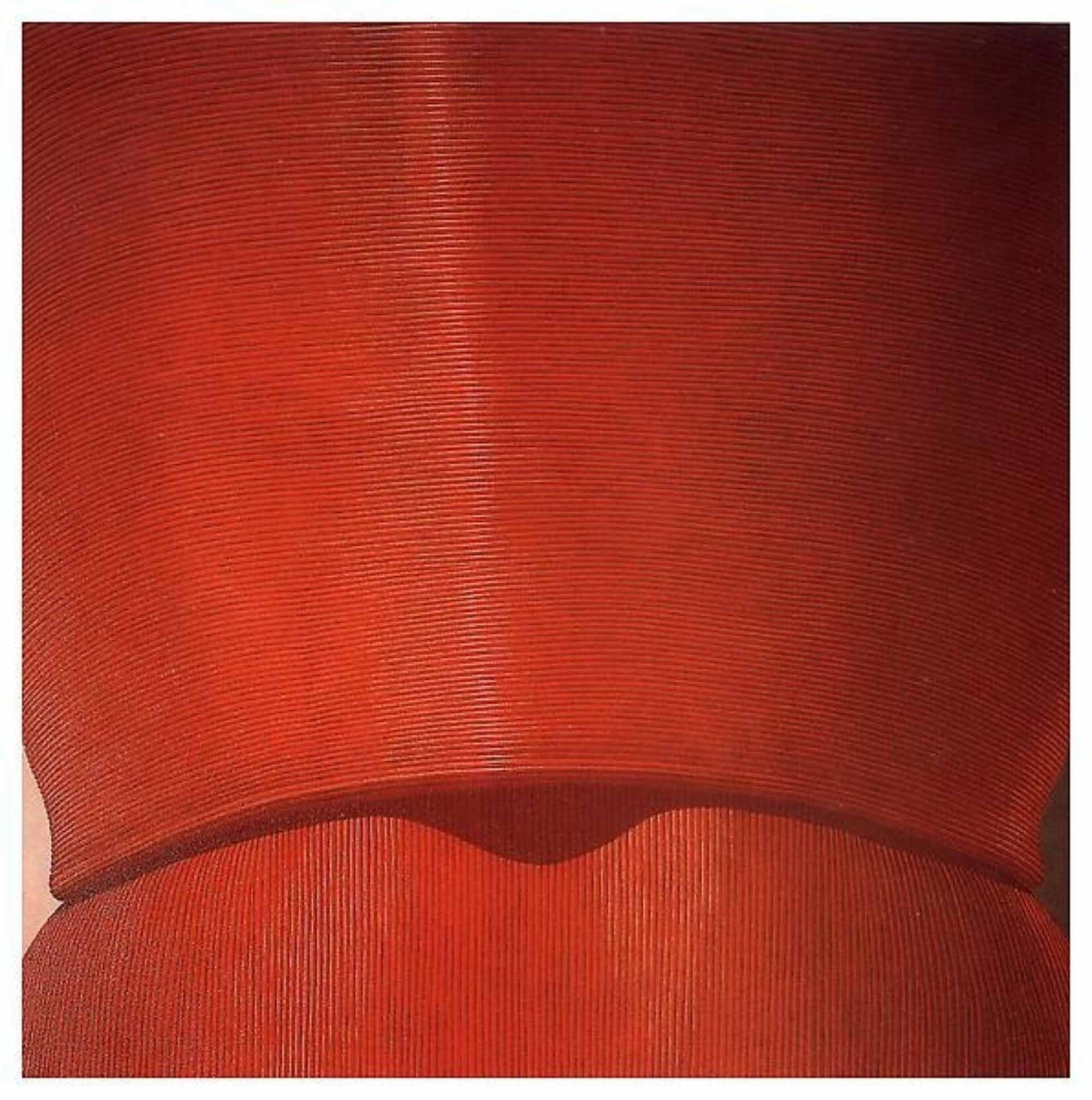 Domenico Gnoli, Red Tie Knot (1969), acrylic and sand on canvas. Private collection.