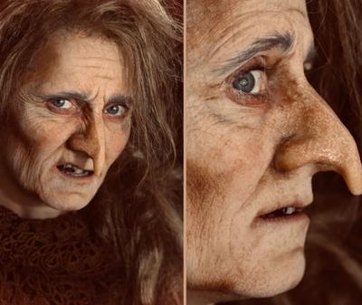 Hexe mit künstlicher Nase und alternder Haut | Foto: Michael Badent © Michael Badent