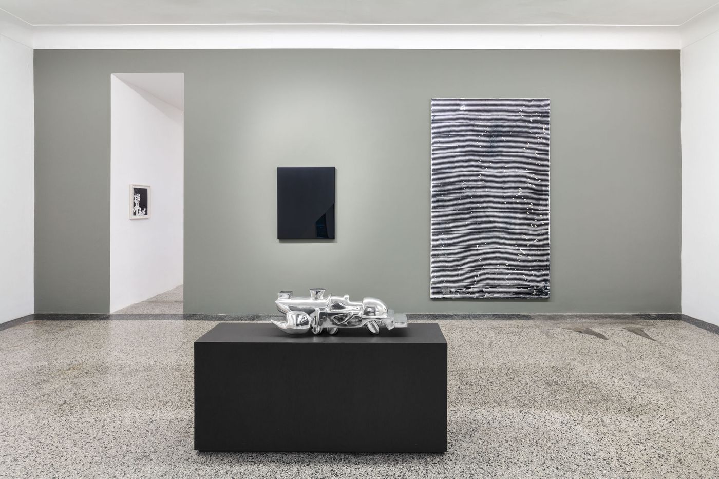 Twenty, Installation view VAN HORN, Düsseldorf 2024, works by Andrea Bowers, Manuel Graf, Gerold Miller, Koen Delaere, photo Johannes Bendzulla.
