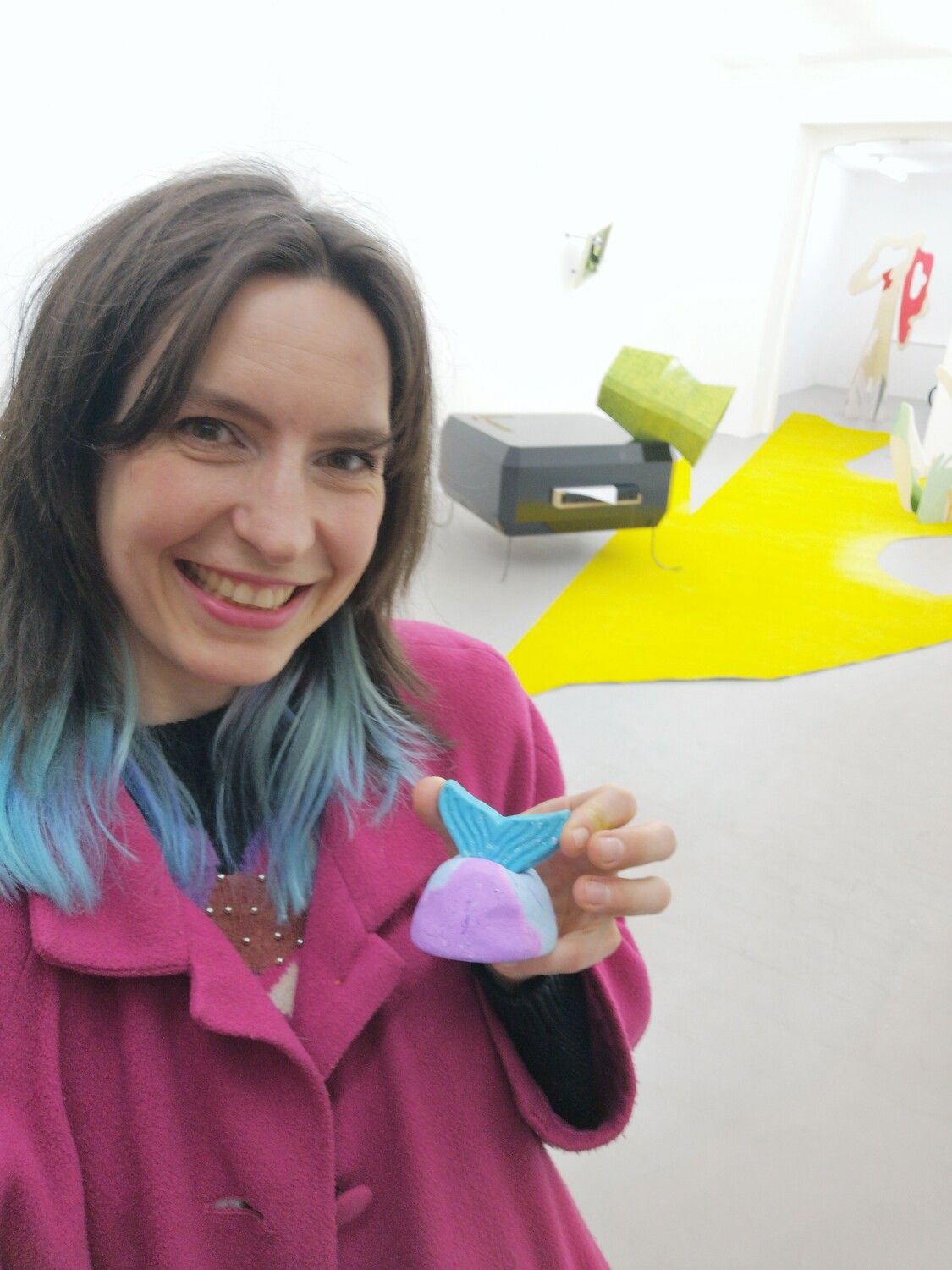 Carolin Israel im AURA Kunstraum. Foto: Carolin Israel