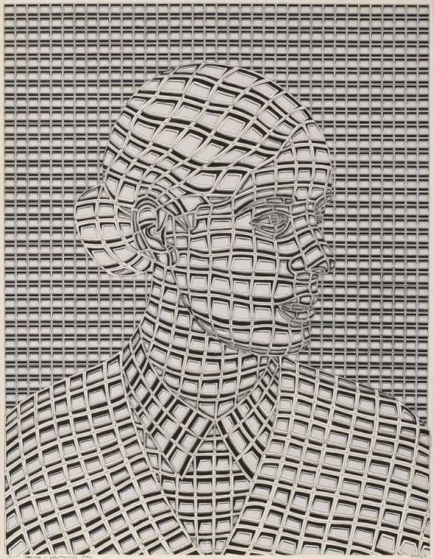 Künstler Thomas Bayrle
Titel „Anarchy in Construction“, 1971, Edition 19/100,
Druck auf leichtem Karton, 300 g, signiert/datiert
Größe H 66,50 cm x B 58,50 cm