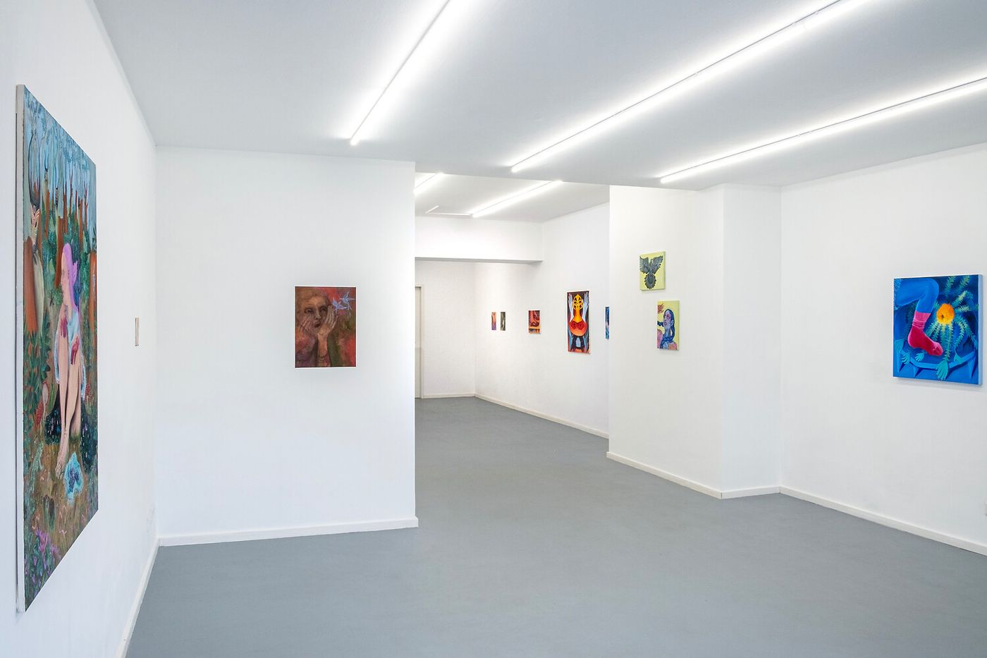 Ausstellungsansicht, Anna Capolupo, Pauline Rintsch, Dorotea Tocco: Intimate Territories, RizzutoGallery, Düsseldorf
