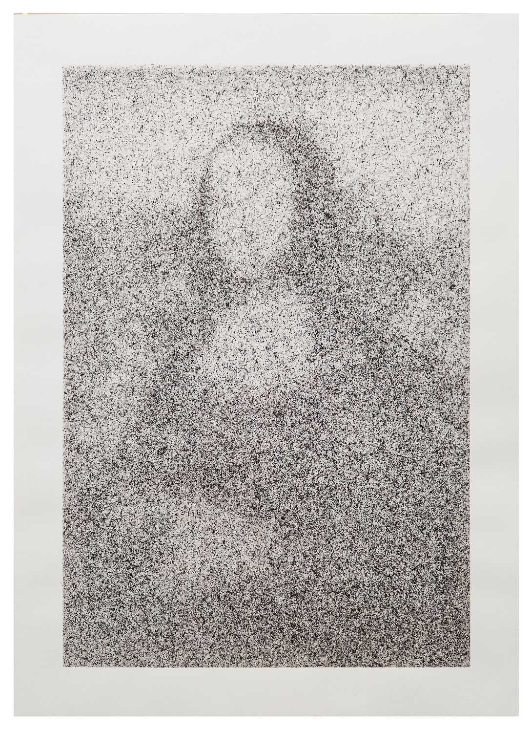 Künstler Maximilian Prüfer aus der Serie „Fly Behavior“
Titel „La Gionconda 2“, 2019
Fliegenexkremente (Tinte) auf Hadernpapier
Größe H 91,10 cm x B 64,80 cm