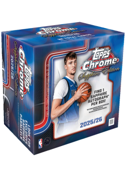 2025-26 Topps Chrome Basketball Sapphire product box