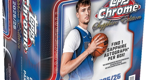 2025-26 Topps Chrome Basketball Sapphire box